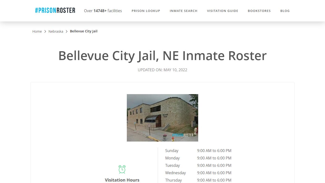 Bellevue City Jail, NE Inmate Roster